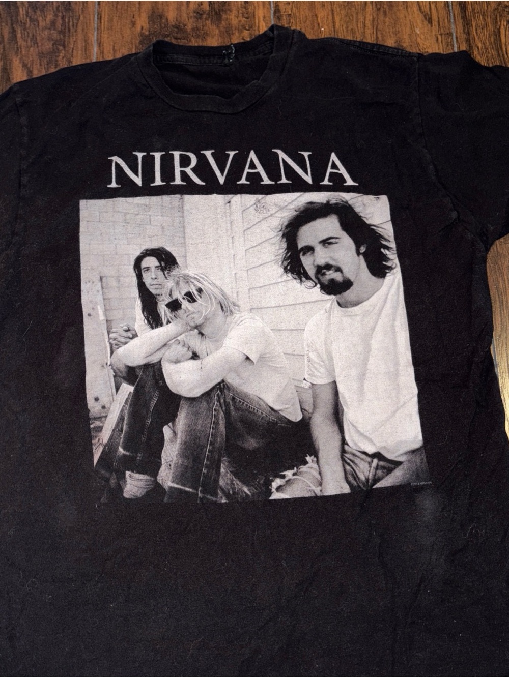 Nirvana Black Graphic Band Tee - Men’s Black Shirt tultex